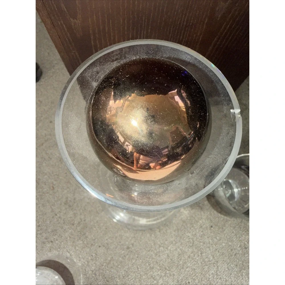Tom Dixon Copper Tank Decanter & (2)‎ Matching Lowball Glasses